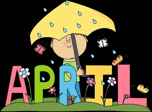 cartoon character with umbrellas and flowers